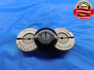 .098 100 THREAD RING GAGES GO NO GO P.D.'S = .0915 & .0900 .0980 INSPECTION - DW10453RD