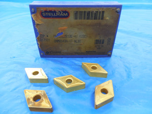 3 NEW 2 USED STELLRAM DNMG543A-4T NL30 TiN CARBIDE TURNING INSERTS DNMG 543 - MS3274BU