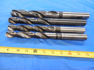 4PCS HSS OXIDE TWIST DRILL BITS 27/32" 15/16" 1 1/16" .84375 .9375 1.0625 USA - MS3317BU