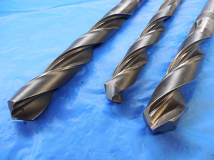 3PCS F.B. TOOLS HSS TWIST DRILL BITS 55/64" 29/32" 31/32" .859375 .90625 .96875 - MS3300BU