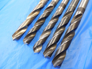 5PCS HSS TWIST DRILL BITS 27/32" 55/64" 57/64" 29/32" 59/64" HERCULES USA MADE - MS3314BU
