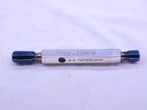 3/8 32 NS W THREAD PLUG GAGE .375 .3750 GO NO GO P.D.'S = .3547 & .3557 CHECK - DW10585RD