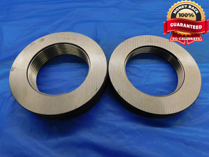 3" 8 UNC 2A SOLID THREAD RING GAGES 3.0 GO NO GO P.D.'S = 2.9162 & 2.9077 3.00 - DW10631BU