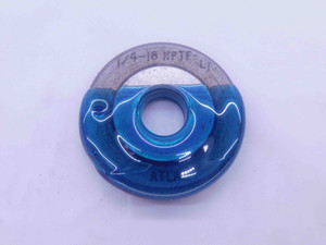 1/4 18 NPTF L1 PIPE THREAD RING GAGE .25 .250 .2500 N.P.T.F. DRYSEAL TAPER CHECK - DW10672HX