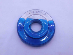 1/4 18 NPTF L1 PIPE THREAD RING GAGE .25 .250 .2500 N.P.T.F. DRYSEAL TAPER CHECK - DW10672HX