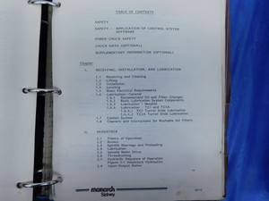 MONARCH TC1A LATHE INSTRUCTION MANUAL PARTS LIST MAINTENANCE OPERATION TC1 - MS3387BU