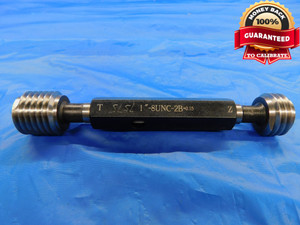1" 8 UNC 2B + 0.15 OVERSIZE THREAD PLUG GAGE 1.0 1.00 1.000 1.0000 GO AND NO GO - DW10748BU