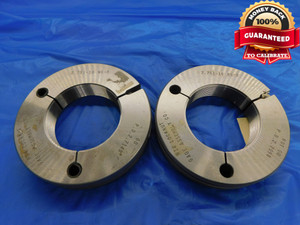 2.751 18 NS 3 LOCKNUT THREAD RING GAGES GO NO GO P.D.'S = 2.7149 & 2.7098 2.7510 - DW10792BMIN