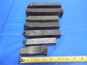 LOT OF 7 INDEXABLE INSERT LATHE TURNING TOOL HOLDERS TNMG INSERTS SECO & OTHERS - JH1373BMIN