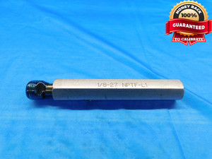 1/8 27 NPTF L1 PIPE THREAD PLUG GAGE .125 .1250 N.P.T.F. DRYSEAL TAPER CHECK - DW11104BMIN