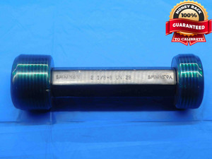 2 1/8 8 UN 2B THREAD PLUG GAGE 2.125 2.1250 GO NO GO P.D.'S = 2.0438 & 2.0540 - DW11130BMIN
