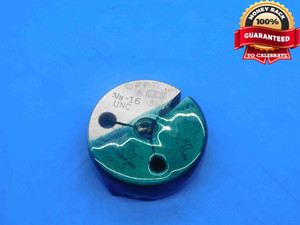 3/8 16 UNC THREAD RING GAGE .375 .3750 GO ONLY P.D. = .3344 3A INSPECTION CHECK - DW11144BMIN