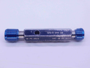 7/8 9 UNC 2B THREAD PLUG GAGE .875 .8750 GO NO GO P.D.'S = .8028 & .8110 CHECK - 7892BP1