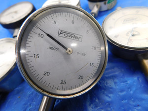 LOT OF 6 FOWLER / MUELLER GAGES DIAL INDICATOR BORE GAGE FOR PARTS / REPAIR - MS3731BU