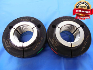 NEW 1 5/8 8 UN 2A THREAD RING GAGES 1.625 GO NO GO P.D.'S = 1.5416 & 1.5342 - JF3912MJ