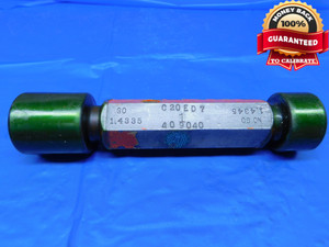 1.4335 & 1.4345 PIN PLUG GAGE GO NO GO 1.4375 -.0030 1 7/16 36.411 mm   - JR0121AC1