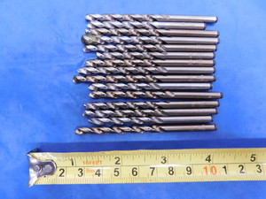 15PCS #16 HSS COBALT JOBBER TWIST DRILL BIT 4.5MM SHANK 1 3/4 LOC 3 1/4 OAL - MS4225BU