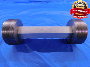 2 1/2 20 LEFT HAND THREAD PLUG GAGE 2.5 L.H. 2.50 2.500 2.5000 GO AND NO GO - DW11691AD1