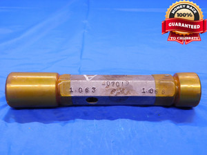 1.063 & 1.068 PIN PLUG GAGE GO NO GO 1.0625 +.0005 1 1/16 27 mm 1.0630 1.0680 - MB0294AC1
