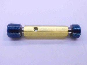 M28 X 1.5 6H METRIC THREAD PLUG GAGE 28 GO NO GO P.D.'S = 27.026 & 27.226 CHECK - DW11919AC1 M28 X 1.5 6H METRIC THREAD PLUG GAGE 28 GO NO GO P.D.'S = 27.026 & 27.226 CHECK - DW11919AC1
