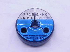 7/16 14 NC THREAD RING GAGE .4375 GO ONLY P.D. = .3911 UNC 3A INSPECTION CHECK - DW12167RD