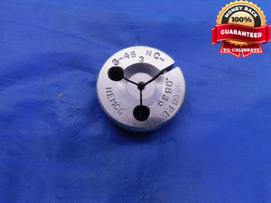 3 48 NC 3 THREAD RING GAGE #3 .099 NO GO ONLY P.D. = .0839 UNC-3 .0990 CHECK - DW12229RD