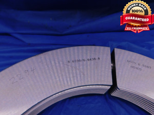 6.659 8 THREAD RING GAGES GO NO GO P.D.'S = 6.5778 & 6.5687 6.6590 CHECK 6.6438 - DW12263RD