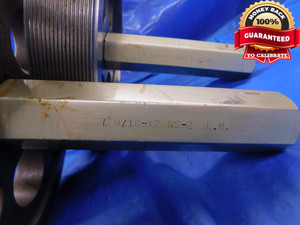 7 9/16 12 NS 2 LEFT HAND THREAD PLUG GAGE 7.5625 GO NO GO PD'S = 7.5084 & 7.5174 - DW12264RD
