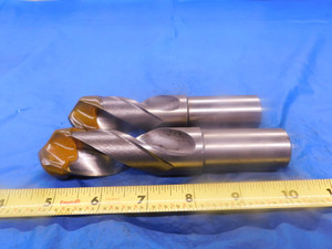 2PCS HAYDEN 1 7/64 HSS SCREW MACHINE TWIST DRILL BIT 1" SHANK 1.109375 - MB1603LVR