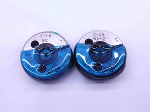 2 56 NC 2 THREAD RING GAGES #2 .086 .0860 GO NO GO P.D.'S = .0744 & .0724 UNC-2 - DW12316RD