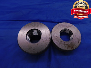 M24 X 3 6h METRIC SOLID THREAD RING GAGES 3.0 GO NO GO P.D.'S = 22.051 & 21.851 - DW12324BU