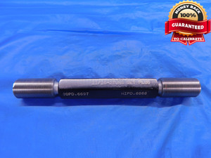 11/16 27 UNS SET THREAD PLUG GAGE .6875 GO NO GO P.D.'S = .6697 & .6666 CHECK - DW12291RD