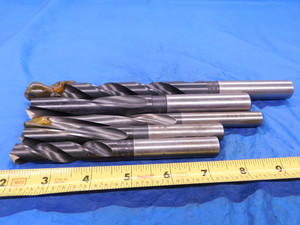 5PCS COOLANT THRU HSS TWIST DRILL BITS VARIOUS SIZES FROM 1/2 UP TO 23/32 .5 - MB1719LVR