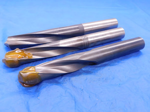 3PCS COOLANT THRU HSS TWIST DRILL BITS 15/16, 31/32, 63/64 DIA .9375 .984375 - MB1710LVR