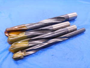 4PCS COOLANT THRU HSS TWIST DRILL BITS VARIOUS SIZES FROM 1/2 UP TO 15/16 - MB1721LVR