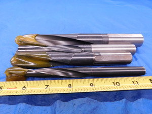 4PCS COOLANT THRU HSS TWIST DRILL BITS VARIOUS SIZES FROM 1/2 UP TO 15/16 .5 - MB1722LVR