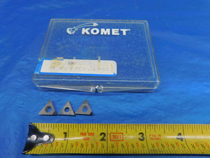 3PCS NEW KOMET W302-6990.0555 U5 8005 PCD DIAMOND TIPPED CARBIDE TURNING INSERTS - AR1289LVR
