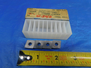 4PCS NEW VALENITE CPMA 431W VC2 CARBIDE TURNING INSERTS - AR1279LVR