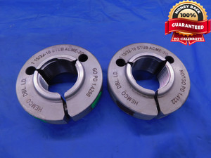 1 15/32 10 STUB ACME 2G DOUBLE LEAD THREAD RING GAGES GO NO GO = 1.4290 1.4122 - DW12472BHTX