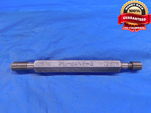 5/16 24 NF 3 THREAD PLUG GAGE .3125 GO NO GO P.D.'S = .2824 & .2878 UNF-3 CHECK - DW12599LVR