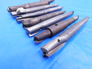 8PC LOT OF MORSE TAPER #2 & #3 HSS COUNTERBORES FROM .5725" UP TO 1" MT2 MT3 1.0 - MS4841LVR