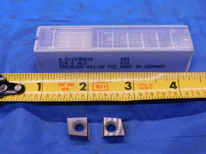2PCS KENNAMETAL HERTEL 4.21103R615 KM1 CARBIDE MILLING INSERTS 00E35285-001-00 - MB2260LVR