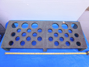 WOODEN 30 SLOT 40 & 50 TAPER TOOL HOLDER STORAGE RACK 32 X 12 X 6" CAT40 CAT50 - MS4923LVR