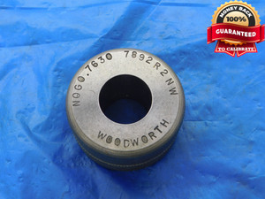 .7630 MASTER PLAIN BORE RING GAGE .7656 -.0026 OVERSIZE 49/64 19.380 mm .763 -
