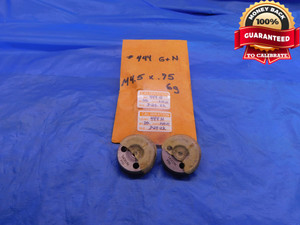 M4.5 X .75 6g METRIC VERMONT THREAD RING GAGES GO NO GO P.D.'S = 3.991 & 3.901 - DW12791LVR