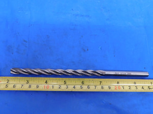23/64 O.D. HSS REAMER STRAIGHT SHANK HELICAL 4 FLUTE 5 1/2 LOC 8" OAL .359375 - MS4959LVR