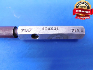 .7187 & .7195 PROGRESSIVE PIN PLUG GAGE GO NO GO .7188 UNDERSIZE 23/32 18.255 mm - MS4986AC1