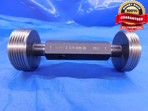 2 5/8 8 UN 2B THREAD PLUG GAGE 2.625 GO NO GO P.D.'S = 2.5438 & 2.5545 2.6250 - DW12882HX