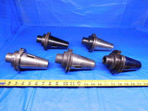 5 PCS LOT OF CAT50 MORSE TAPER #3 TOOL HOLDERS VARIOUS PROJECTIONS MT3 TOOLING - JR1280