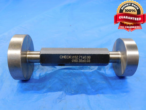 52.71 & 60.35 CL Z mm PIN PLUG GAGE GO NO GO 53.000 -.290 53 2.0752 52.710 60.350 - MB2729HX